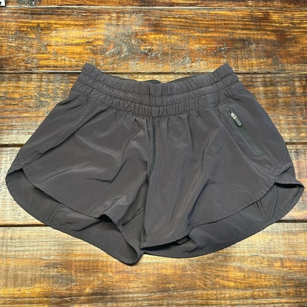 Black lululemon size 6 Track That Shorts 3”